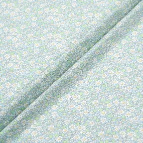 White Floral Blue 'Alice W' Cotton Tana Lawn
