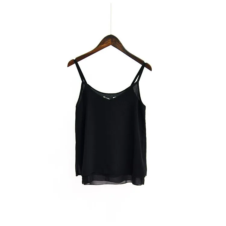 Women's Summer Chiffon Sleeveless Tank Top